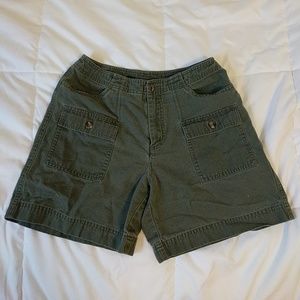Dark Green Cargo Shorts